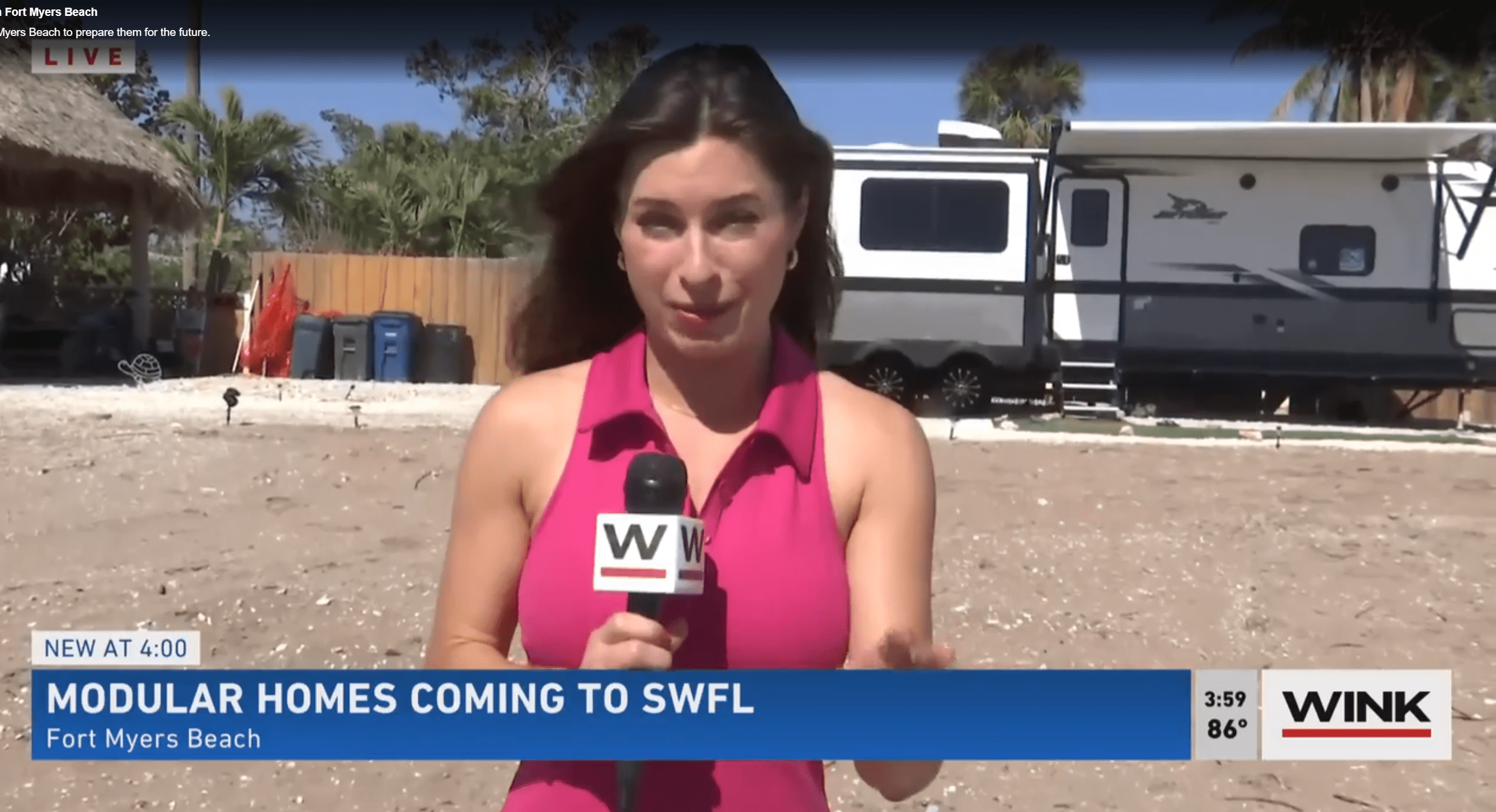 screen shot of live news coverage