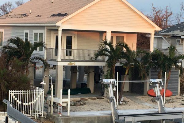 modular home affected by hurricane