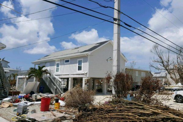 modular home affected by hurricane