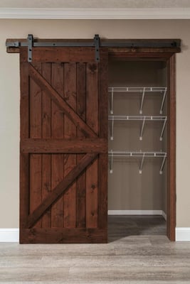 dark stain barn door