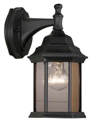 Black Outdoor Wall Lantern - Edited
