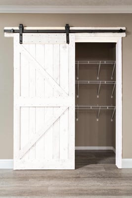 White barn door